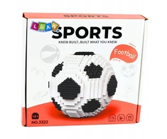 Lean Toys 3D statybiniai blokeliai (futbolo kamuolys) 864 vnt.