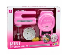 Lean Toys Virtuvės rinkinys rožinis