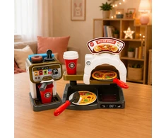 Lean Toys WOOPIE Greito maisto XXL Restoranas + Kasos aparatas
