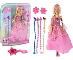 Lean Toys LeanToys Rožinė Lucy Princess Doll plaukų aksesuarai