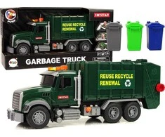 Lean Toys Šiukšliavežis su šviesomis ir garsais