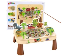 Lean Toys Dinozaurų Žvejybos Stalas su Šviesos ir Garso Efektais