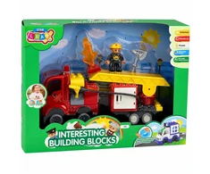 Lean Toys Gaisrininko rinkinys, raudona ir geltona
