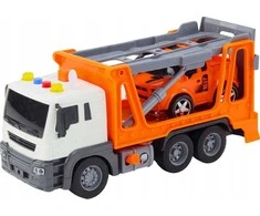 Lean Toys Evakuatorius su šviesomis ir garsais 1:16, oranžinė mašina