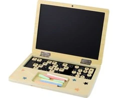 Medinė nešiojamojo kompiuterio piešimo lenta vaikams Lean Toys
