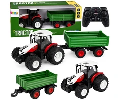 Lean Toys Traktorius 1:24 su priekaba