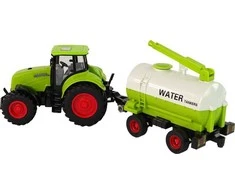 Lean Toys Traktorius su priekaba LeanToys Big Wheels Žalias Farm
