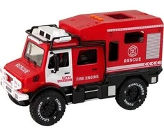Žaislinis visureigis City Service Lean Toys, raudonas, 24x13,5x10 cm