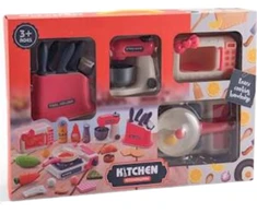 Lean Toys „LeanToys“ virtuvės rinkinys, peilių rinkinys, maišytuvo, indukcinės viryklės priedai