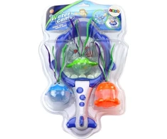 Lean Toys Vonios žaislų rinkinys vaikams su rykliu ir jūros gyvūnais
