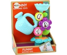 Lean Toys Žaislinis laistytuvas su spalvotais gėlių elementais