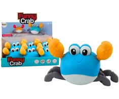 Lean Toys Vonios žaislas - mėlynas užsukamas krabas