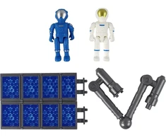 Lean Toys Žaislinė kosmoso raketa su paleidimo bokštu ir astronautais, 15 dalių