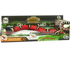 Lean Toys Radijo bangomis gyvatė Animal Kingdom, raudona