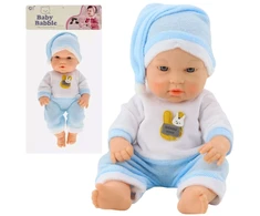 Lean Toys Lėlė kūdikis mėlyna pižama 30 cm