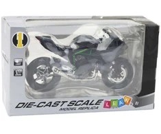 Lean Toys Metalinis sportinis motociklas 1:12 pilkas