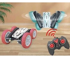 Lean Toys LeanToys Ratinis automobilis su nuotolinio valdymo pultu 360 raudonas