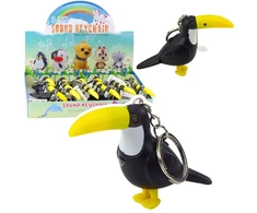 Lean Toys LED Paukštis Pakabukas Su Garsu