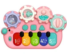 Lean Toys Interaktyvus vaikiškas pianinas su krumpliais