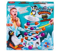 Lean Toys „Pingvinai bokšte“ įgūdžių žaidimas nuo 3 metų