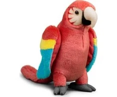 Lean Toys Pliušinė raudona papūga