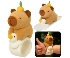 Lean Toys Pliušinis apyrankė su kapibara ir žąsiuku, 23 cm