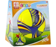 Lean Toys Minkštas kamuolys su virvele 14 cm