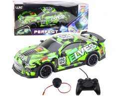 Lean Toys Nuotoliniu būdu valdomas sportinis automobilis, žalias, 25 cm