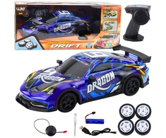 Nuotoliniu būdu valdomas sportinis automobilis, mėlynas
