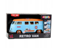Lean Toys Žaislinis Retro Mikroautobusas su Šviesomis ir Garsu, 26.5x11x10.5 cm