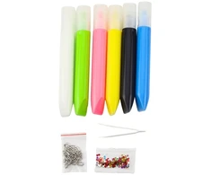 Lean Toys 3D Tapybos Rinkinys Vaikams, 6 Spalvos, 12 Pakabukų