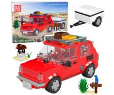 Lean Toys Konstruktorius Mold King Fiat 126 su priekaba 1:24 393 det.