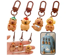 Lean Toys Mini kapibara raktų pakabukų rinkinys, 4 vnt.