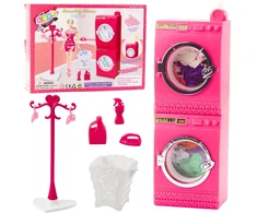 Lean Toys Skalbimo kambario rinkinys lėlėms 29 cm