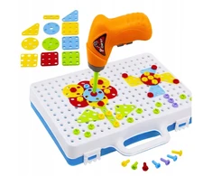 Lean Toys Edukacinis dėlionių rinkinys su atsuktuvu 151 vnt.