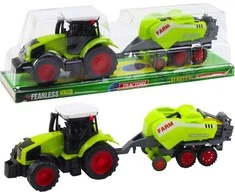 Lean Toys Traktorius su šieno presu