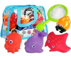 Lean Toys Guminiai vonios žaislai vaikams