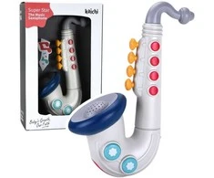 Lean Toys Interaktyvus muzikinis saksofonas vaikams, 31x7x11 cm