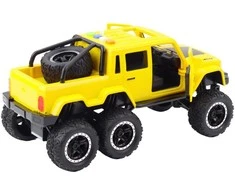 Lean Toys Geltonas 6x6 visureigis su garso ir šviesos efektais