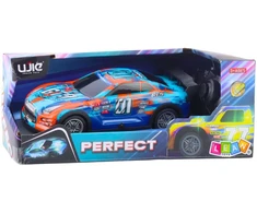 Lean Toys Nuotoliniu būdu valdomas lenktyninis automobilis su švytinčiu korpusu