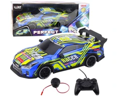 Lean Toys Nuotolinio Valdymo Sportinis Automobilis 25x11x10 cm, Mėlyna ir Geltona