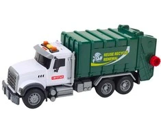 Lean Toys Žalias žaislinis šiukšliavežis su šviesomis ir garsais 1:14