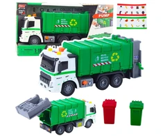 Lean Toys Žaislinis šiukšliavežis 1:16 su garsais ir šviesomis