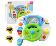 Lean Toys Vairavimo simuliatorius su šviesomis ir garsais, vaikštyne