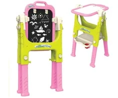 Lean Toys Daugiafunkcinis mokomasis stalas su lenta ir kėdute, 110x44x44 cm
