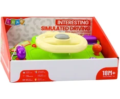 Lean Toys Interaktyvus vaikų vairas su šviesomis ir garsais