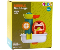 Lean Toys Vonios žaislas putų mašina liūtas su antimi