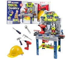 Lean Toys Vaikiškas darbinis stalas su įrankiais, 133 dalys