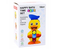Lean Toys Vonios žaislas antis su malūnėliu