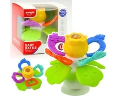 Lean Toys Sensorinis žaislas gėlė su sukučiu ir kramtukais